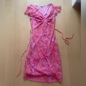 La Belle vintage y2k pink midi length sundress size xs/s